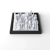 3D gedrucktes Stadtmodell Sydney eingerahmt für deine Wand - CraftedCity